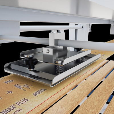 possibility to tilt sanding unit in 90 deg for edge sanding